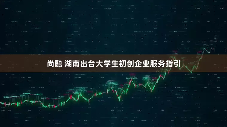 尚融 湖南出台大学生初创企业服务指引