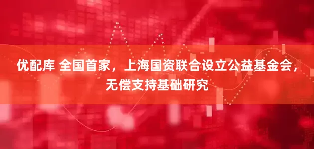优配库 全国首家，上海国资联合设立公益基金会，无偿支持基础研究