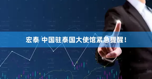 宏泰 中国驻泰国大使馆紧急提醒！